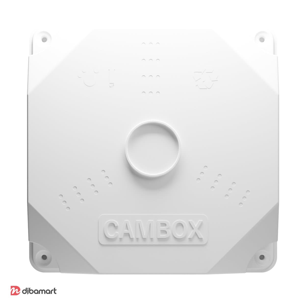 باکس پلاستیکی روکار کم باکس CAM BOX CA-15W سایز 15*15 سفید