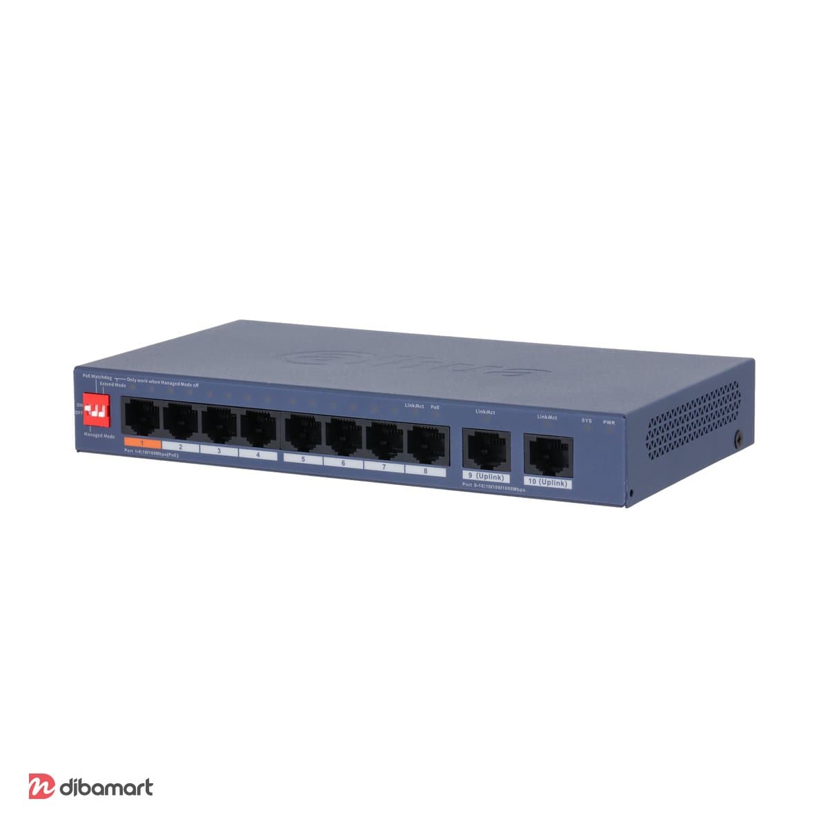 سوئیچ PoE ۸ پورت PoE گیگابیت داهوا DH-CS4010-8ET2GT-60