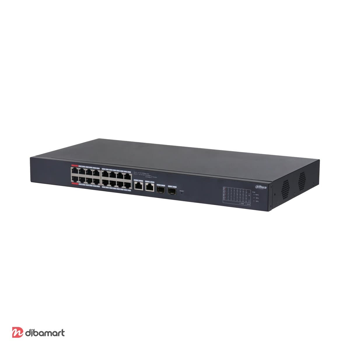 سوئیچ PoE ۱۶ پورت PoE داهوا DH-CS4218-16ET-135