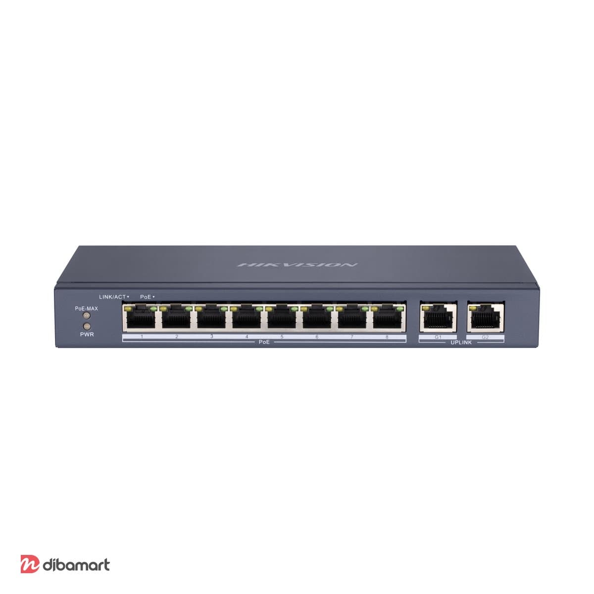 سوئیچ POE ده پورت هایک‌ویژن مدل DS-3E0310P-E/M