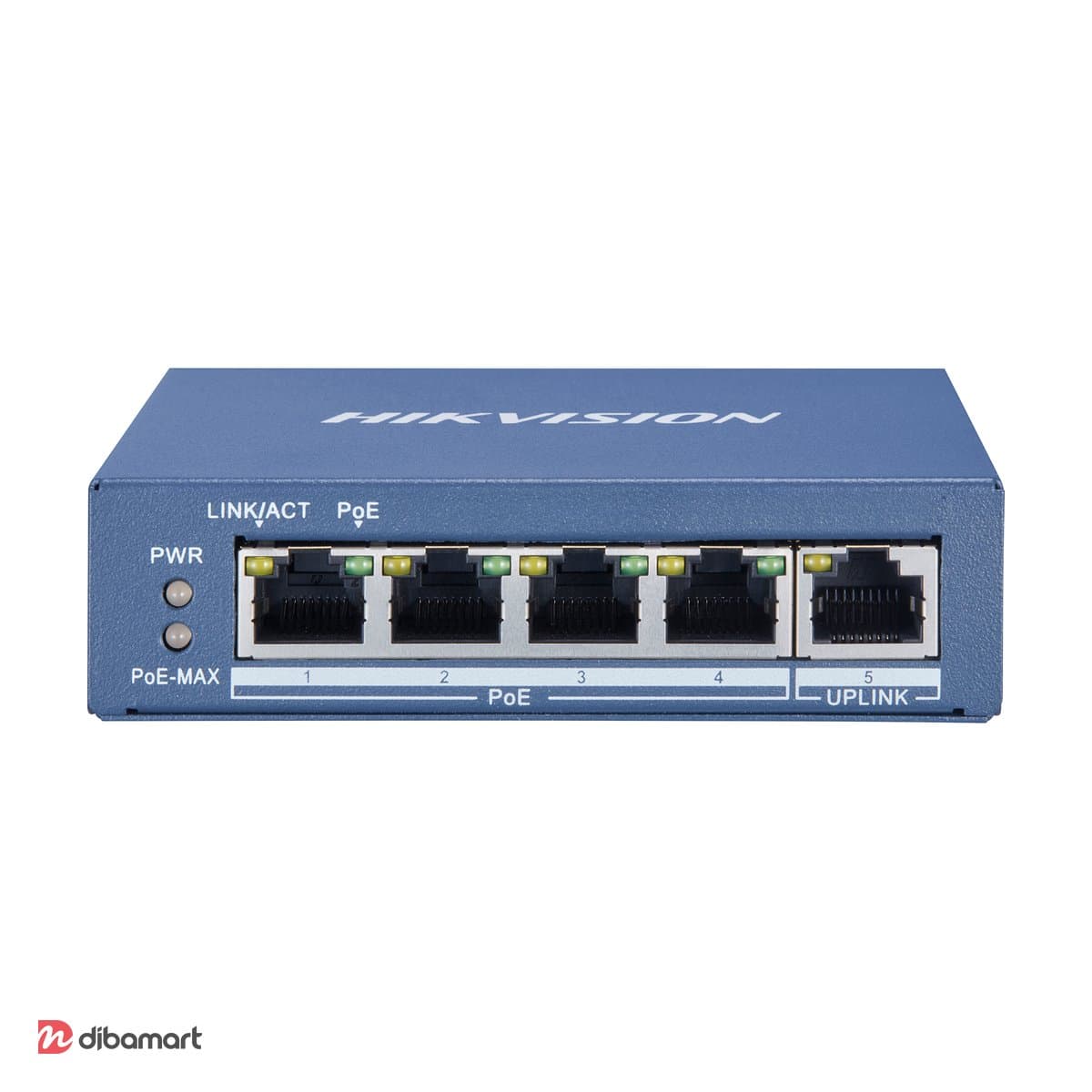 سوئیچ POE پنج پورت هایک‌ویژن مدل DS-3E0505P-E