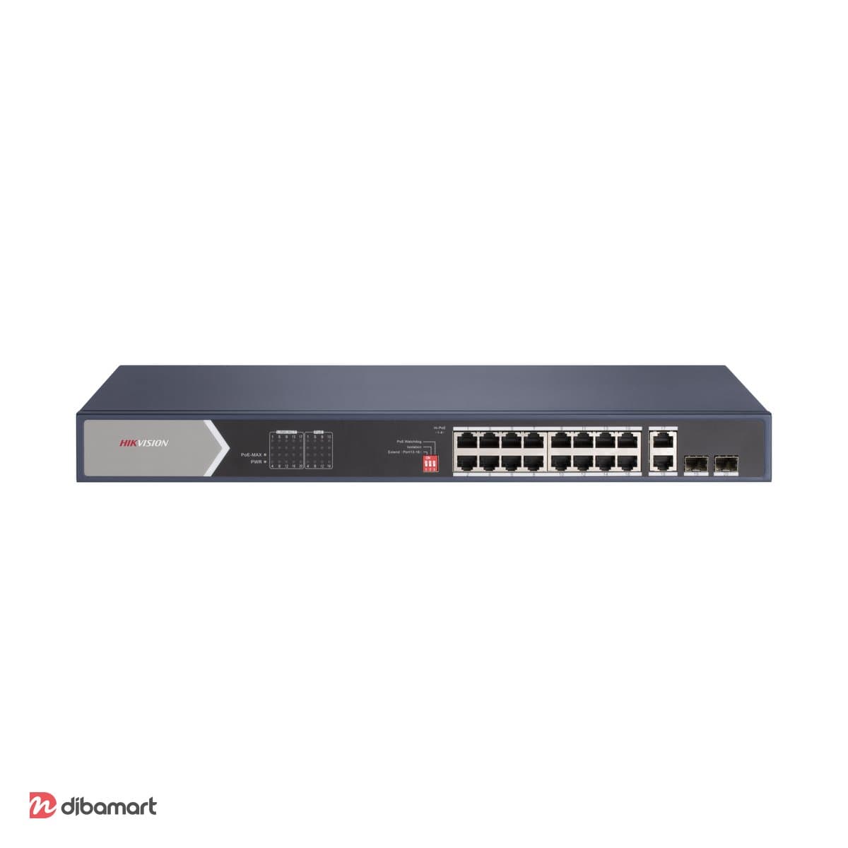 سوئیچ PoE ۱۶ پورت PoE گیگابیت هایک‌ویژن DS-3E0520HP-E