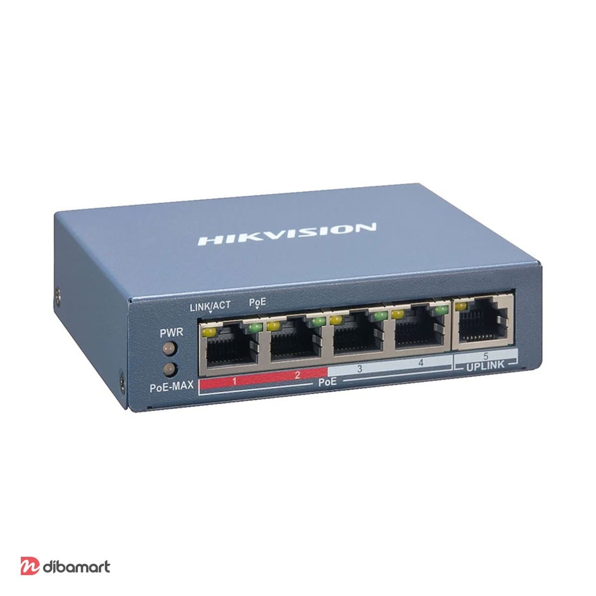 سوئیچ POE پنج پورت هایک‌ویژن مدل DS-3E1105P-EI
