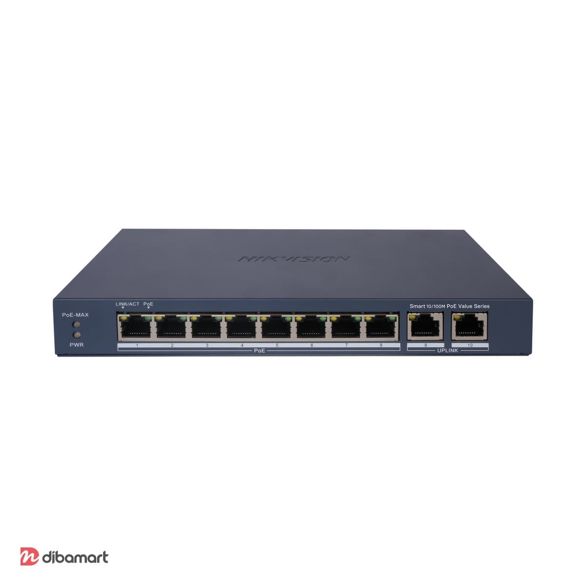 سوئیچ 8 پورت هوشمند POE هایک‌ویژن مدل DS-3E1310P-EI/M