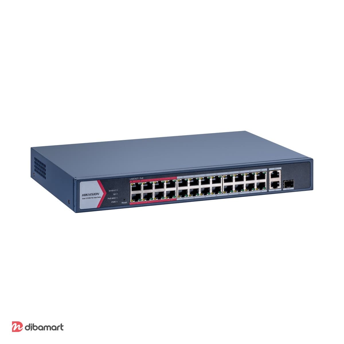 سوئیچ 24 پورت هوشمند POE هایک‌ویژن مدل DS-3E1326P-EI/M