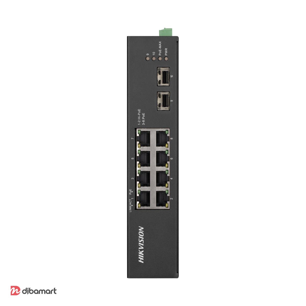 سوئیچ 8 پورت POE هایک‌ویژن مدل DS-3T0510HP-E/HS