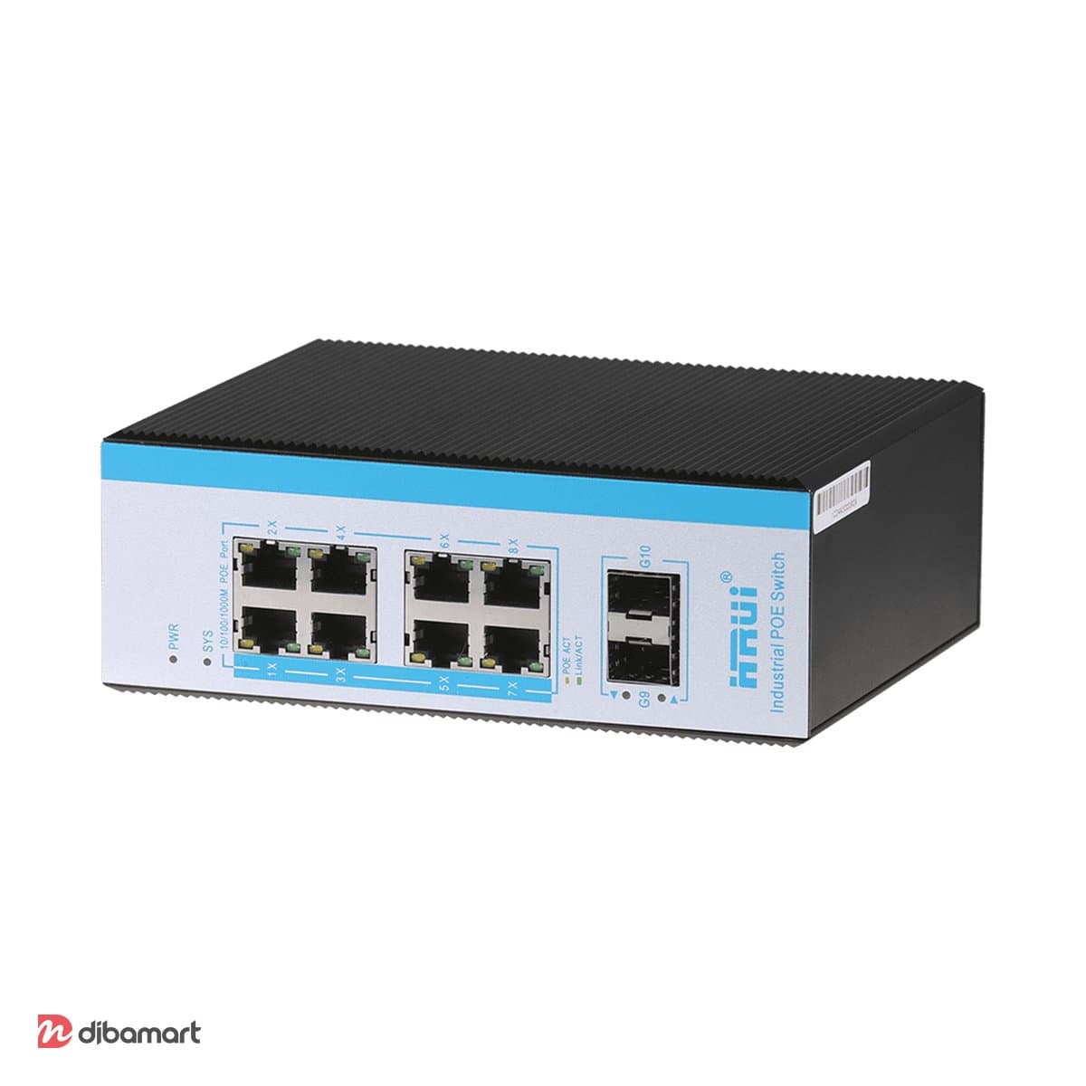 سوئیچ 8 پورت صنعتی اچ آر یو آی مدل HR600-AFGM-82S