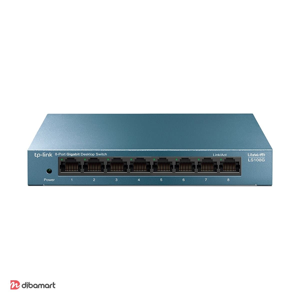 سوئیچ شبکه 8 پورت تی‌پی‌لینک مدل LS108G