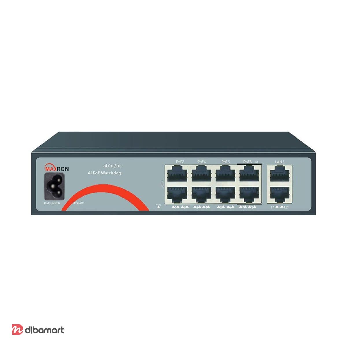سوئیچ شبکه مکسرون MSW-3008FPB-2FL-120I