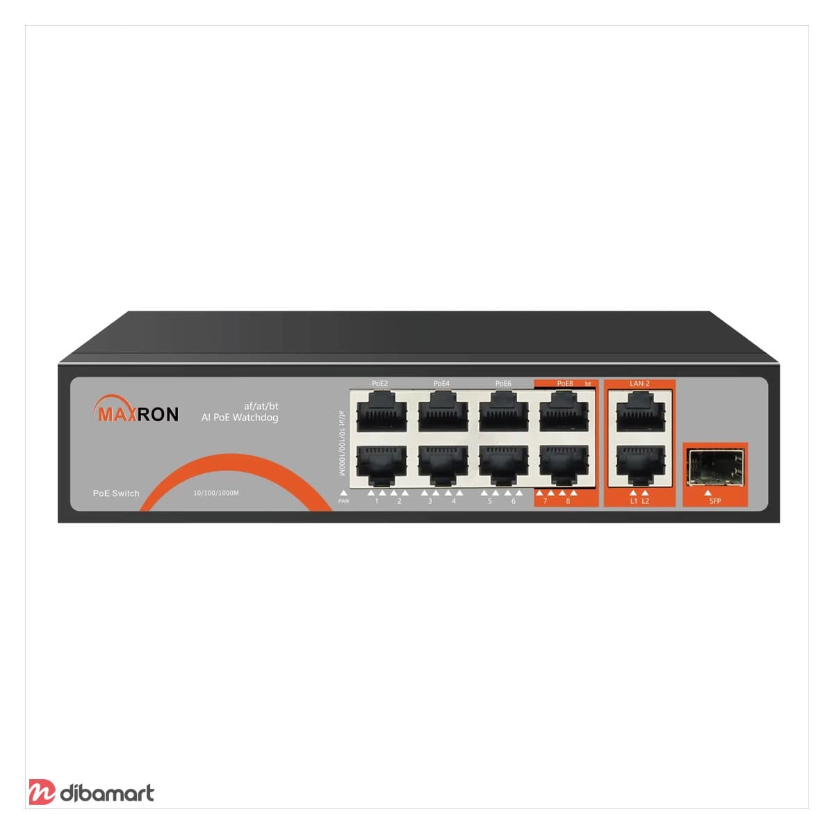 سوئیچ شبکه مکسرون MSW-3108GFP-2GL-120I