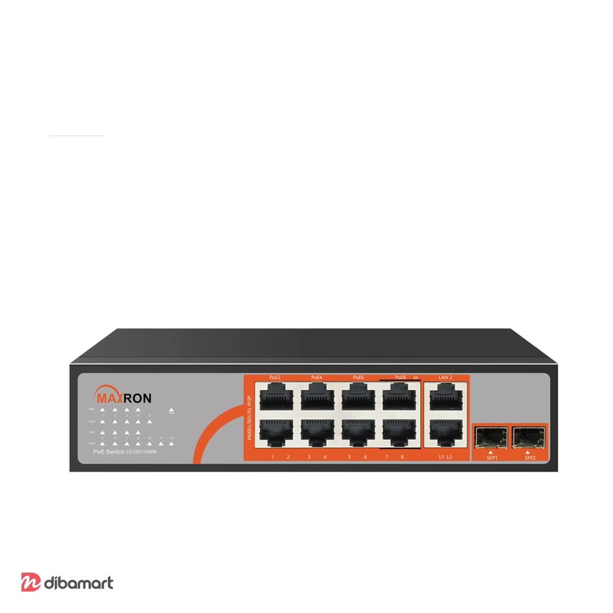 سوئیچ شبکه مکسرون MSW-3208GPH-2GL-120I