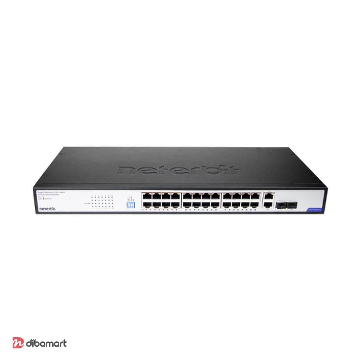 سوئیچ PoE گیگابیت رکمونت ۲۴ پورت +۲ نتربیت NGS-F1028P-A