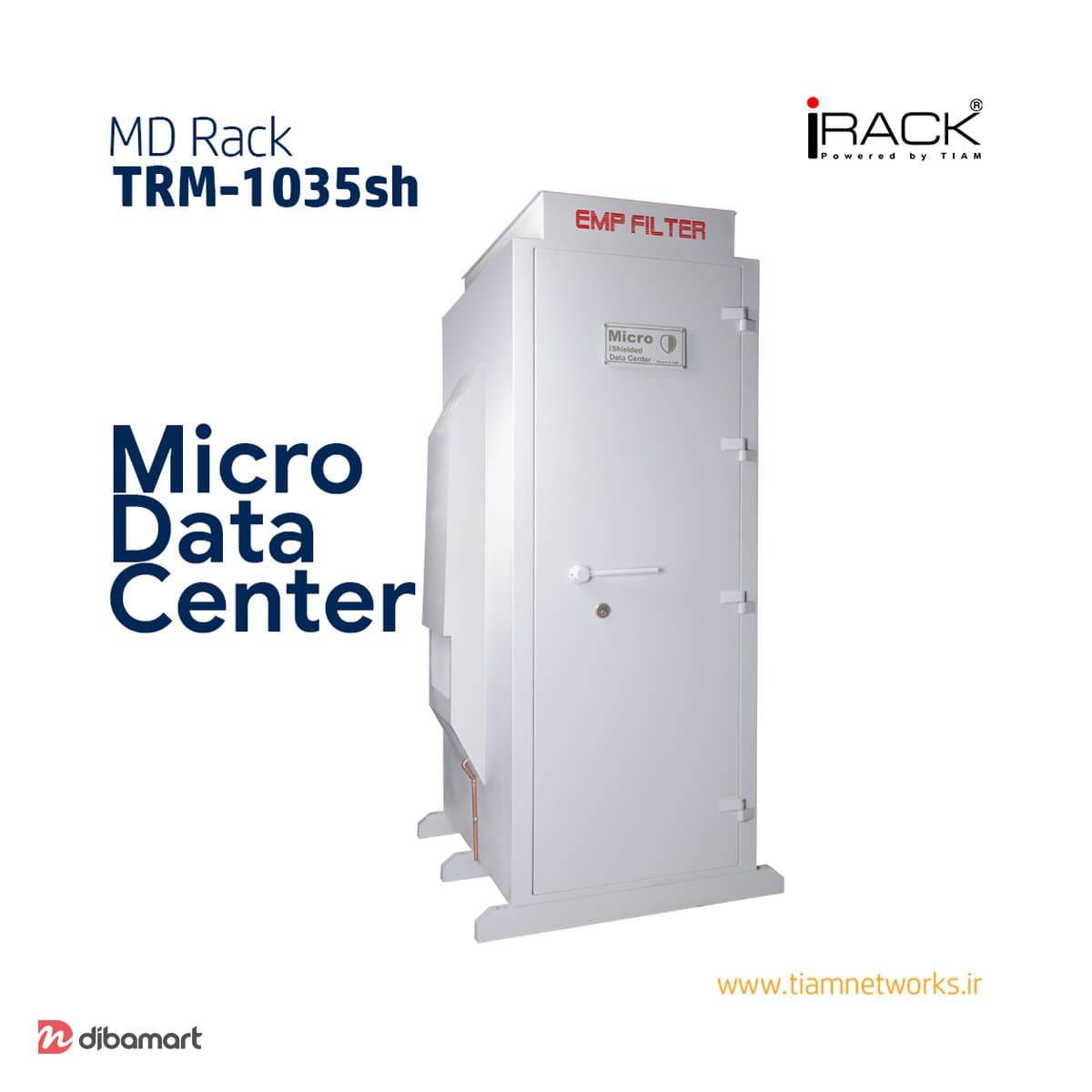 رک ایستاده تیام 35 یونیت عمق 120 مدل TRM-1035
