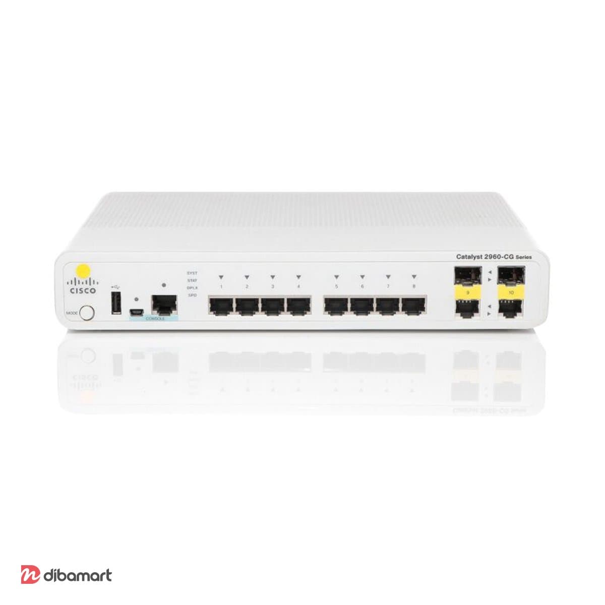 سوئیچ شبکه سیسکو WS-C2960CG-8TC-L استوک