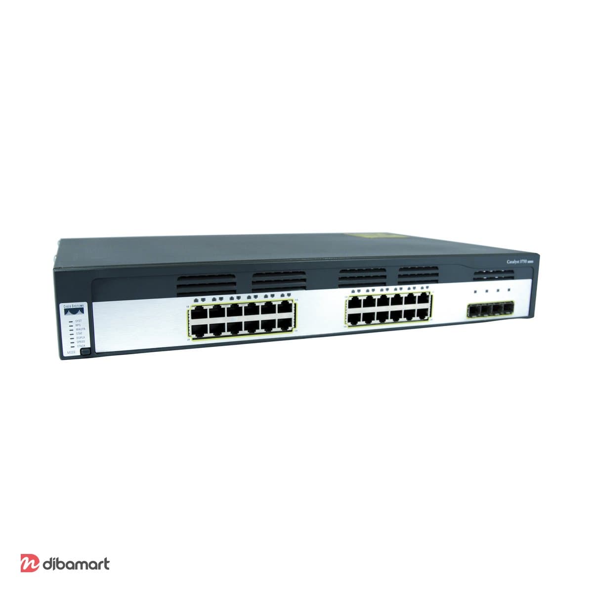 سوئیچ شبکه مدیریتی سیسکو 24 پورت WS-C3750G-24TS-S استوک