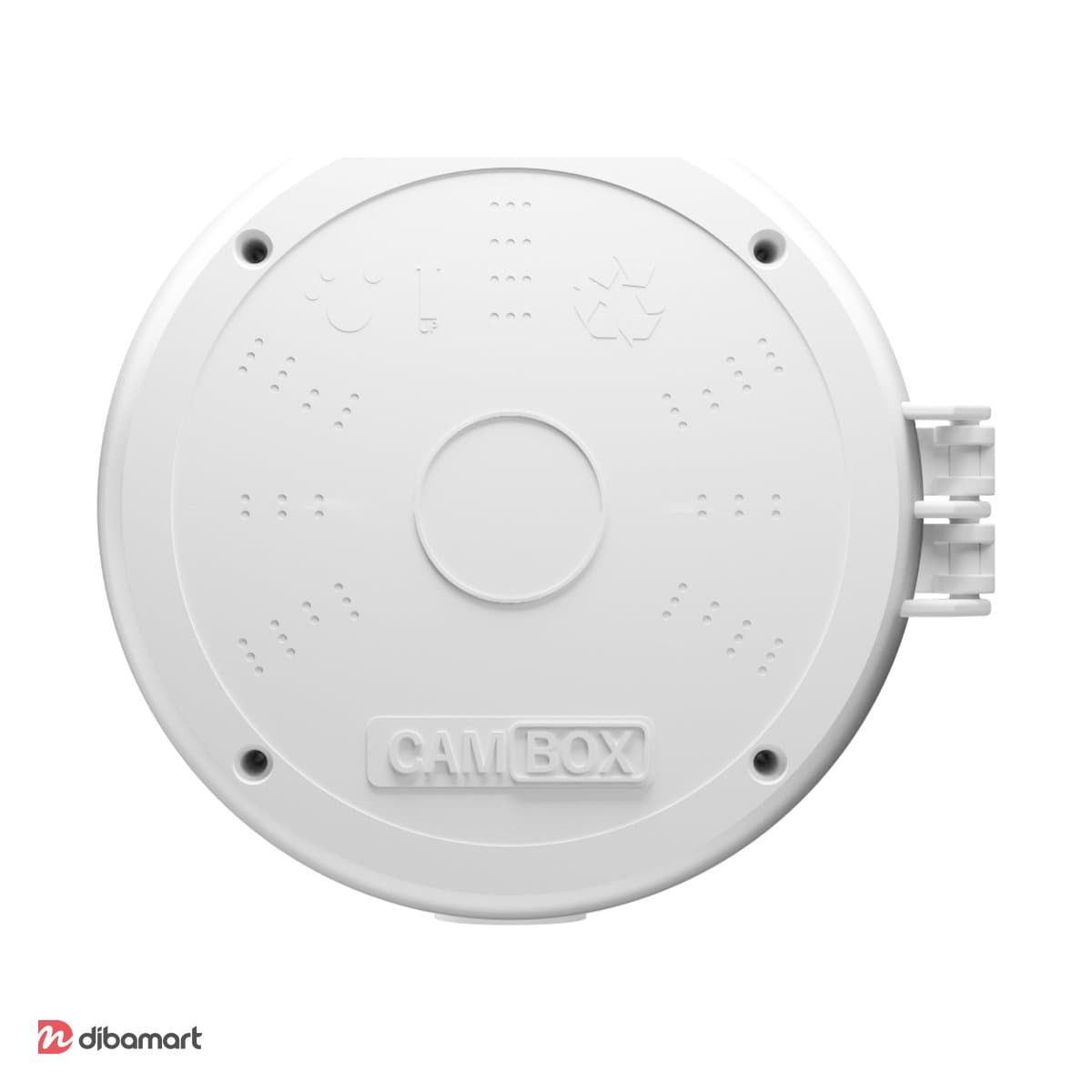 باکس پلاستیکی روکار کم باکس CAM BOX CA-14CW گرد پرو سایز 14*5 سفید